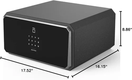 Miniatura 9 de Caja de seguridad serie W con llave, caja fuerte, 1.45 pies cúbicos con contraseña y huella dactilar, cajas de seguridad para el hogar 1.45 pies