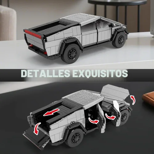 Miniatura 4 de Set de Construcción de Coche Iluminado, 1:14 Camión Todo Terreno Urbano de Construcción de Juguete con Luces, Bloque de Construcción STEM