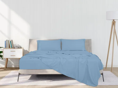 Miniatura 9 de ROYALE LINENS Juego de sábanas individuales de 3 piezas, microfibra suave cepillada de 1800 hilos, 1 sábana bajera y 1 sábana encimera, 1 funda