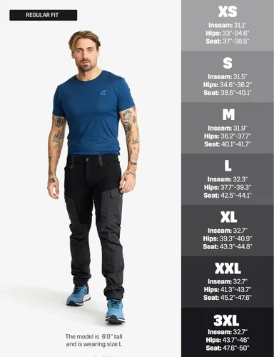 Miniatura 3 de RevolutionRace Pantalones RVRC GP para hombre, pantalones duraderos para todas las actividades al aire libre