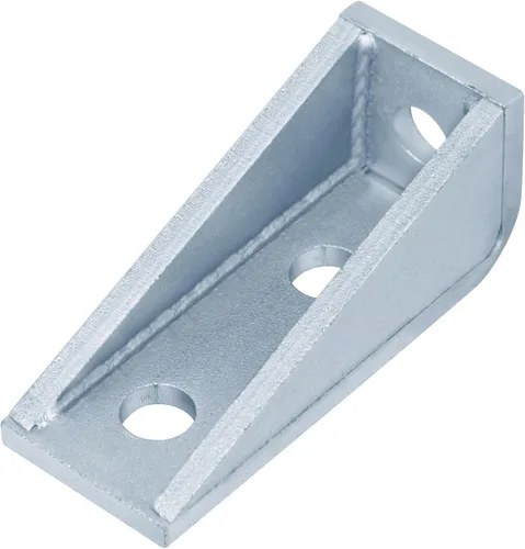 Miniatura 3 de Paquete de 4 3 agujeros de 90 grados con fuelle para canal de puntal de 1-5/8 pulgadas, soporte de esquina L, 7/32 pulgadas de grosor