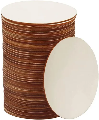 Miniatura 10 de 25 círculos de madera de 4 pulgadas, círculos de madera sin terminar, recortes de disco redondos, círculos de madera redondos en blanco de 1/9