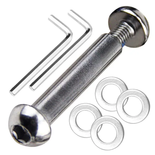 Miniatura 10 de M8 - Juego de tornillos Allen para eje de acero al carbono de grado 0.346 x 1.102 in x 3.386 in para delantero trasero 2 3 4 ruedas Stunt Scooter 35