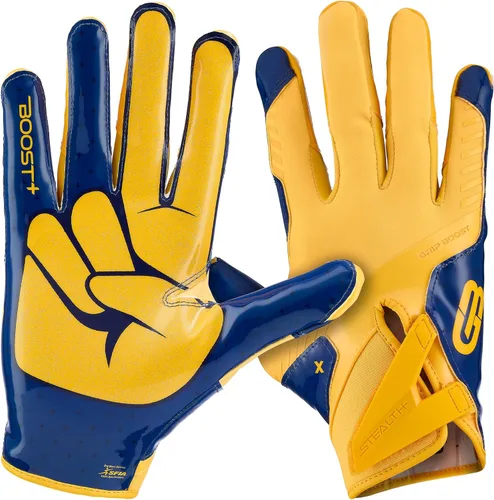 Miniatura 15 de Guantes de fútbol Grip Boost - Peace Stealth 6.0 Boost Plus Tecnología adhesiva - Guantes de fútbol para adultos y jóvenes para receptor abierto