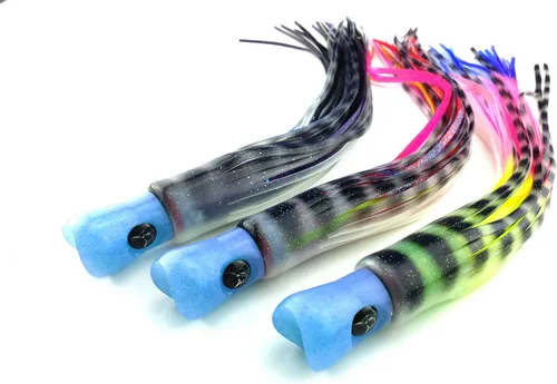 Miniatura 3 de Lobo Lures #31 9" Skipjack híbrido rosa interferencia UV suave trolling atún Mahi Marlin señuelo