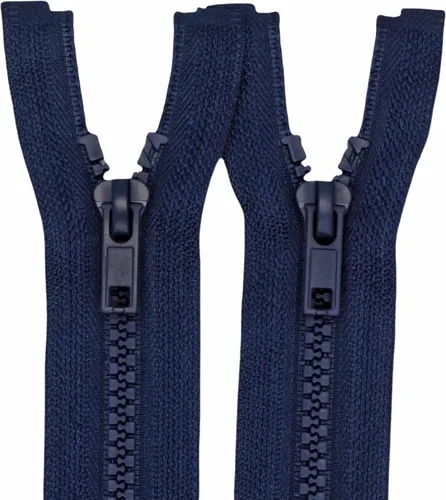 Miniatura 13 de MebuZip 2 cremalleras separadoras #5 de 9 pulgadas de plástico moldeado de resina, cremalleras a granel para coser abrigos, chaquetas y ropa (negro)