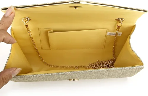 Miniatura 5 de Taponukea Monederos de mano para mujer, bolso de noche elegante, para novia, graduación, fiesta, sobres, bolsos