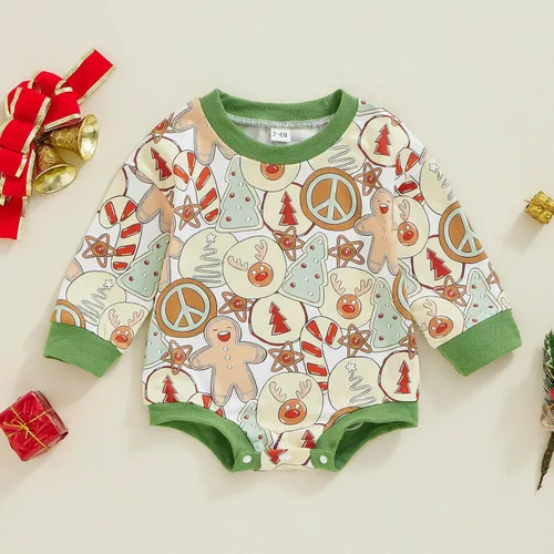 Miniatura 50 de FOCUSNORM Disfraz de Halloween para bebé recién nacida, sudadera de calabaza, mameluco de manga larga para otoño e invierno