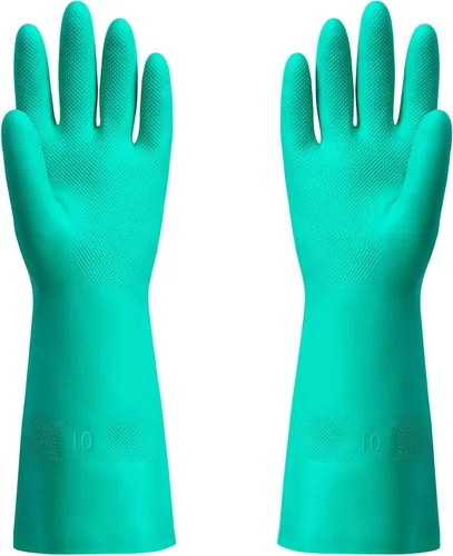 Miniatura 6 de ThxToms guantes de nitrilo para el hogar, resistentes al aceite, ácido, alcalinos y solventes