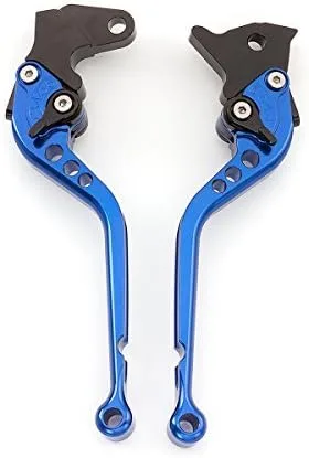Miniatura 3 de FXCNC Palancas de embrague de freno ajustables largas Billet compatibles con Warrior YFM350 02-04, Raptor YFM660 01-04, TTR125L/LE/LW 00-16, Banshee