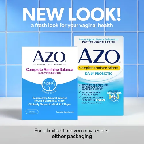 Miniatura 2 de AZO Probióticos vaginales diarios de equilibrio femenino completo para mujeres, clínicamente probados para ayudar a proteger la salud vaginal, ayuda