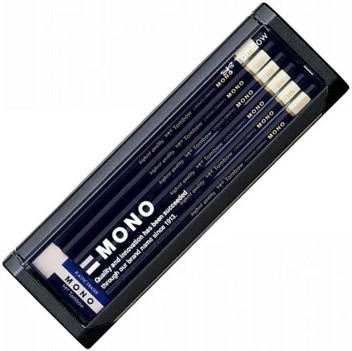 Miniatura 15 de Tombow MONO MONO-2H - Lápices de 2 horas, 1 docena