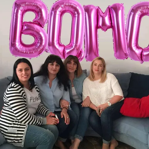 Miniatura 4 de TONIFUL Globos grandes de 40 pulgadas de color rojo rosa con letras B, globos gigantes de letras del alfabeto, globos grandes de Mylar