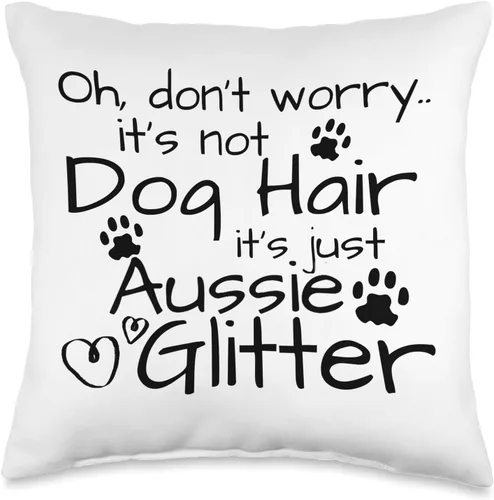 Divertido perro propietario regalos y amante del perro ideas regalo regalo australiano amante perro mamá pastor australiano, almohada de 15.7 x 15.7