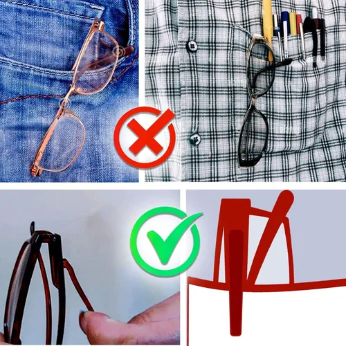 Miniatura 2 de Reading Glasses with Built in Pocket Clip, Scratch Resistant Aspheric Lenses, Spring Temples for Men and Women