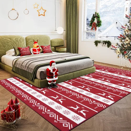 Miniatura 299 de Syalife 4x6 Alfombra Lavable para Área, Ultra Suave Antideslizante, Pila Baja, Alfombra Vintage Resistente a Manchas para Sala de Estar, Alfombra