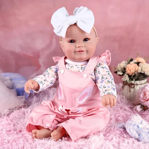 Miniatura 10 de BABESIDE Muñecas de bebé Reborn de 20 pulgadas de vinilo suave, realista, muñeca de bebé recién nacida, muñeca de bebé realista con accesorios