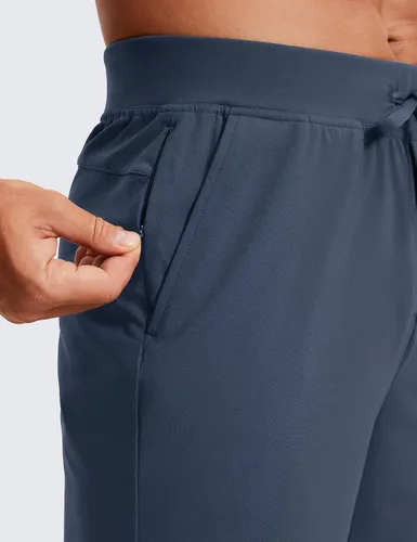 Miniatura 5 de CRZ YOGA Men's Four-Way Stretch Workout Shorts - 9'' Linerless Soft Durable for Casual Athletic with Pockets