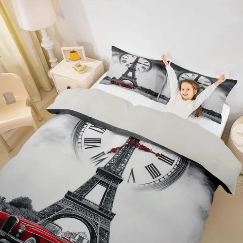 Miniatura 19 de Erosebridal Juego de ropa de cama para niños, juego de funda de edredón de sirena tamaño individual, funda de edredón femenina de escamas de peces