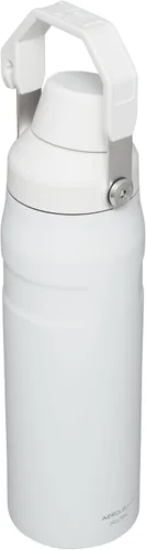 Miniatura 2 de STANLEY IceFlow Botella de agua de flujo rápido de 24 onzas Tapa con boquilla inclinada Ligera y a prueba de fugas para viajes y deportes Polar