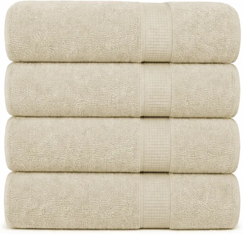 Miniatura 25 de GOLD TEXTILES Toalla 100% algodón, paquete de 12, 13 x 13 pulgadas, color blanco, ultra suave, altamente absorbente, de larga duración y de secado