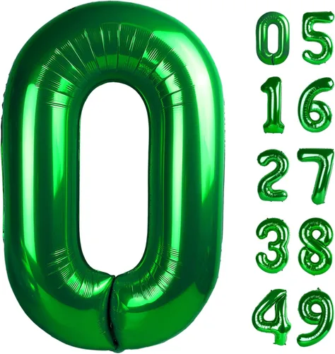 Miniatura 296 de Globo de cumpleaños número 4 dorado de 40 pulgadas, globos gigantes del número cuatro 14 24 34 40 44 2024, globos grandes de lámina de mylar para Oro