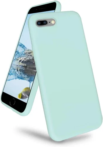 Miniatura 11 de Funda compatible con iPhone 8 Plus/7 Plus (5.5 pulgadas), [protección contra caídas] [arañazos] de silicona líquida a prueba de golpes, antihuellas