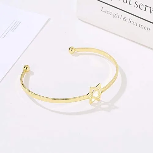 Miniatura 3 de Pulsera judía con dije de estrella de David para mujeres y niñas
