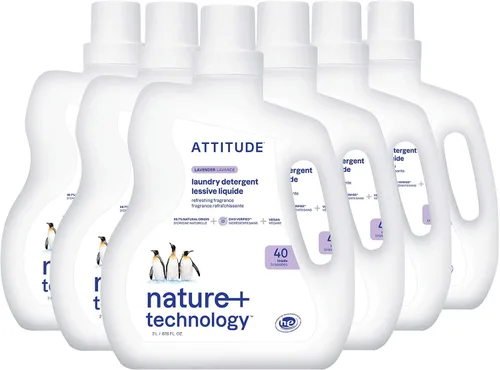 Miniatura 13 de ATTITUDE Repuesto de detergente líquido para ropa, verificado por EWG, compatible con HE, a base de plantas y vegano, jabón natural para lavandería