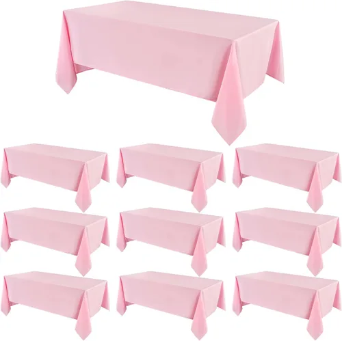 Miniatura 52 de Manteles rectangulares de 60 x 120 pulgadas, paquete de 2 manteles negros para 6 pies, lavables, decorativos, de lino y poliéster, para mesa