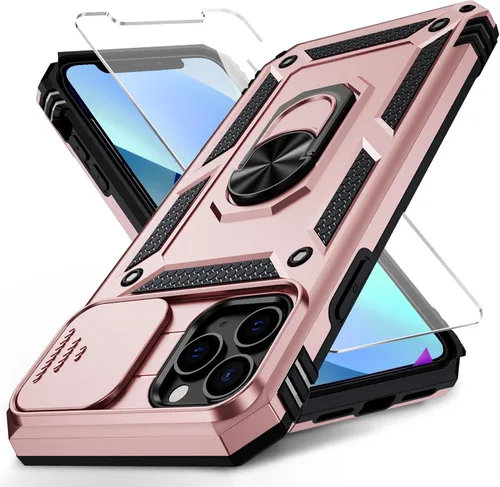 Miniatura 14 de Funda para iPhone 11 Pro con cubierta para lente de cámara, protector de pantalla HD, protección contra caídas de grado militar de 10 pies, soporte