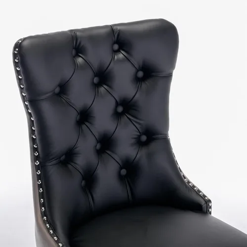 Miniatura 7 de Juego de 6 sillas de comedor modernas para sala de estar, cocina, patas de madera maciza, cojín acolchado de tela de lino, asiento y respaldo