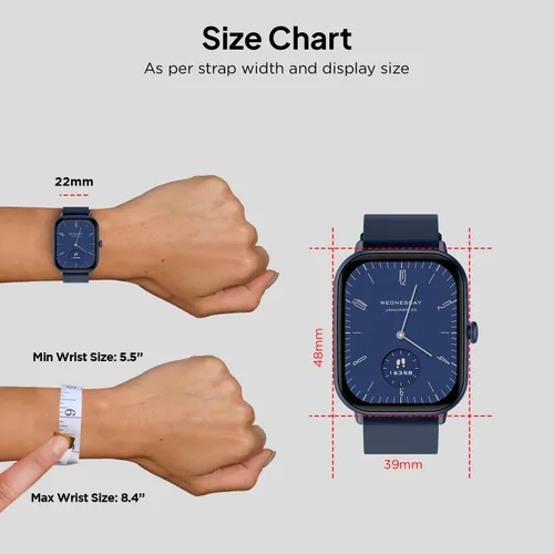 Miniatura 3 de Fire-Boltt Ninja Call Pro Max - Reloj inteligente con pantalla HD de 2.010 in (2.01 pulgadas), llamadas Bluetooth, más de 120 modos deportivos, Azul