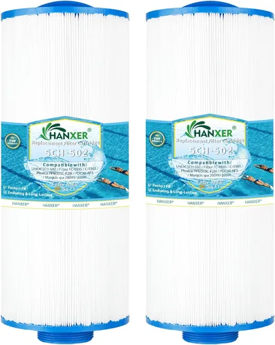 Miniatura 14 de 5CH-502 Cartucho de Filtro para Spa Reemplaza PPM50SC-F2M, Filbur FC-0195, Marquis Spa 20041, 20091, 370-0237, C-5303, 50501, Rosca Macho de 2"/MPT