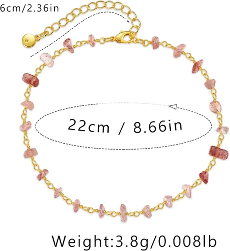 Miniatura 6 de MIXIZK Tobilleras doradas para mujer, joyería simple de acero de titanio para el verano