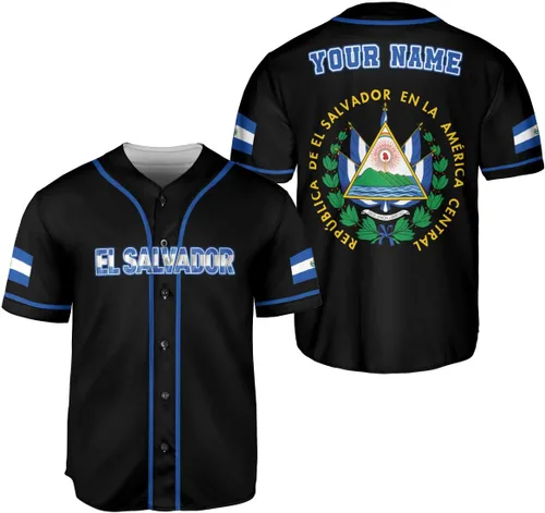 Camiseta personalizada de béisbol de El Salvador, camiseta de orgullo de la bandera de El Salvador, camiseta salvadoreña, camiseta de El Salvadoreña