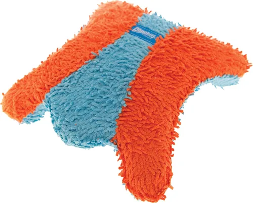 Miniatura 3 de Chuckit! ¡Tíralo! Juguete de perro ardilla interior Fumbler naranja y azul