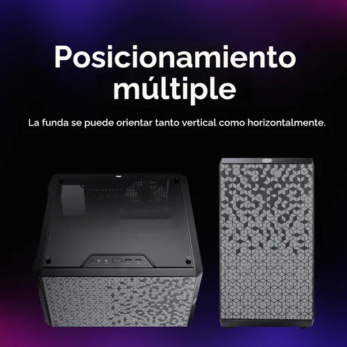 Miniatura 12 de Cooler Master MasterBox Q300L Torre Micro-ATX con filtro de polvo de diseño magnético, panel lateral acrílico transparente, E/S ajustable y flujo