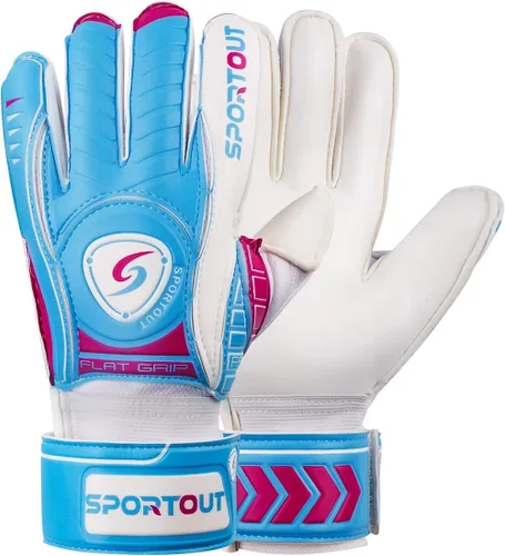 Miniatura 13 de Guantes de Portero Sportout con Protección de Dedos, Guantes de Fútbol Respirables, Látex de 4mm, para Niños, Jóvenes y Adultos Negro