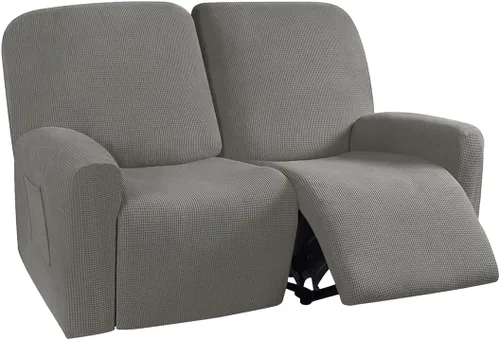 Miniatura 21 de vctops Fundas elásticas resistentes al agua, para sofá reclinable, suaves y lisas, con correa elástica antideslizante, protector de muebles