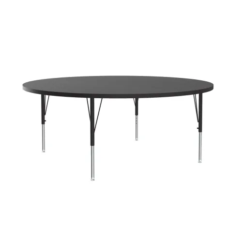 Miniatura 60 de Correll Mesa de Actividades Rectangular para Aula de 24"x36", Altura Ajustable (19"-29"), Granito Negro Laminado Térmico Fusionado Duradero