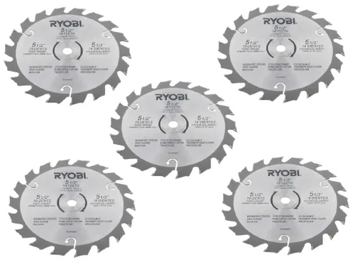 Miniatura 2 de Ryobi 6797329 - Juego de 2 hojas de sierra circular, 5.906 x 0.059 in