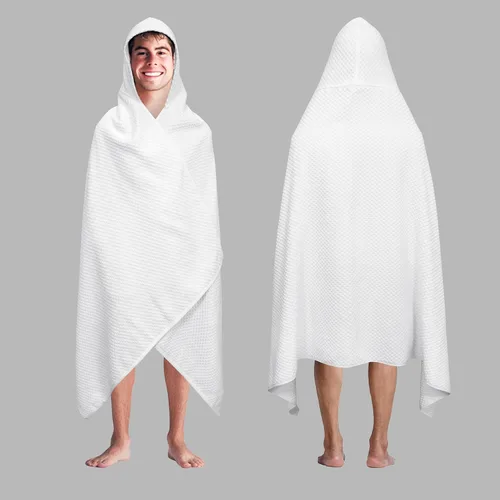 Miniatura 13 de COTTON CRAFT Sábanas de Baño con Tejido de Gofre - Juego de 2 Sábanas de Baño de Lujo Estilo Spa Europeo con Tejido de Gofre - Sábana de Baño de Gris