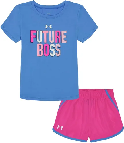 Miniatura 46 de Under Armour baby-girls Short Sleeve Shirt and Shorts Set, Durable Stretch and Lightweight
