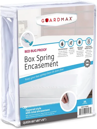 Miniatura 17 de Guardmax Premium Funda para Somier - Funda Impermeable y Antichinches para Somier King Size con Cierre, de 6 Lados, Absorbente, Protege Contra