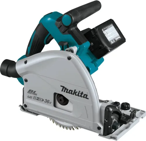 Miniatura 2 de Makita XPS01PTJ Kit de sierra circular de inmersión inalámbrica de 18 voltios X2 LXT de iones de litio (36V) sin escobillas de 6-1/2 pulgadas