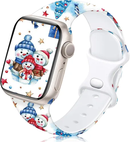 Miniatura 22 de Dressy Designer - Correa de silicona para orgullo compatible con Apple Watch para mujeres y hombres de 38/40/41/42/44/45/46/1.929 in, correas