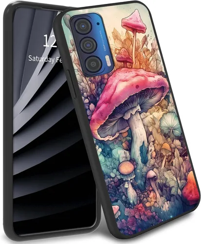 Miniatura 17 de Funda delgada para Moto Edge 2021 TPU con diseño de hojas de arte, cubierta de protección de cuerpo completo de goma de gel suave para Motorola Edge