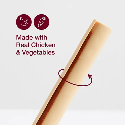 Miniatura 3 de SmartBones - SmartSticks, Premia a tu perro con un masticable sin piel cruda hecho con pollo real y verduras, 10 palitos