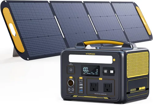 Miniatura 15 de VTOMAN Generador solar de 3096Wh con panel solar de 200 W y batería adicional, batería LiFePO4 de 1800 W (pico de 3600 W) estación de energía